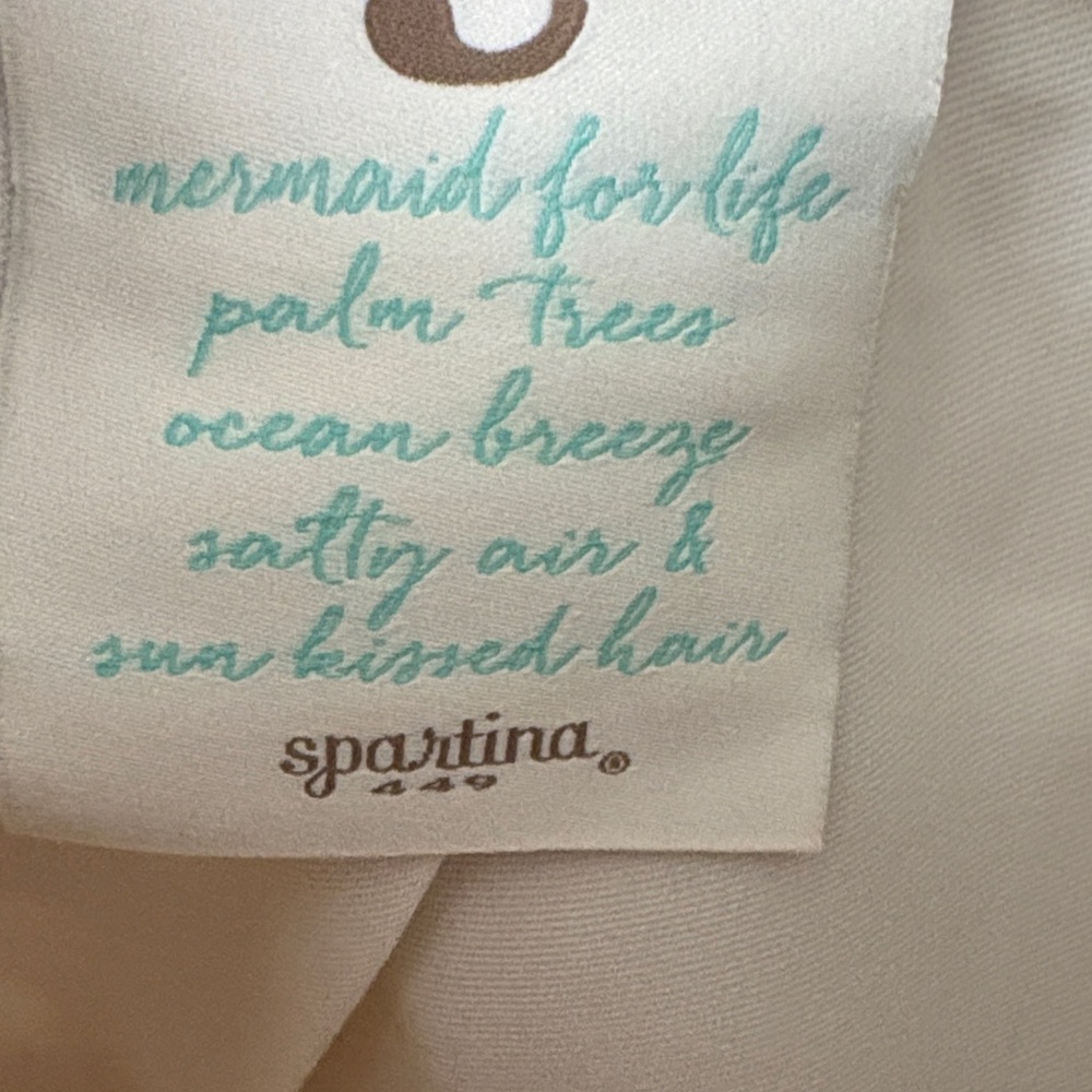 NWT Spartina 449 Mermaid Gold and Cream Tote - Picture 3 of 4